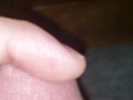 Playing with precum in slowmo