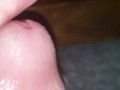 Playing with precum in slowmo