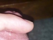Playing with precum in slowmo