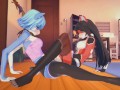 (3D Hentai)(Furry) Furry lesbian