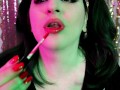 100 Layers of Red Lipgloss ASMR Kisses