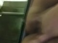 Play with pussy in public shower