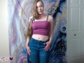 Cute Girl Trying on and Modeling Tube Tops
