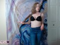 Cute Girl Trying on and Modeling Tube Tops