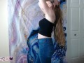 Cute Girl Trying on and Modeling Tube Tops