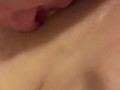 Husband eating his own cum on demand from his wife’s wet cream filled squir