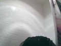 Ebony BBW takes a Shower and some dildo action