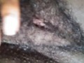 Showcasing my hairy wet pussy with a swollen clit