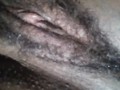 Showcasing my hairy wet pussy with a swollen clit