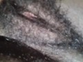 Showcasing my hairy wet pussy with a swollen clit