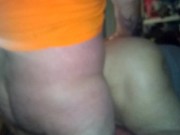 Thick stepsis gets a doggy style creampie