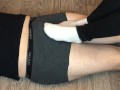 teen white socks socksjob underpants, socks footjob foot fetish feet