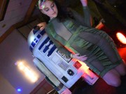 Sexy Tease at a Star Wars themed costume Party