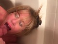 Amateur cougar gets huge facial and loves it