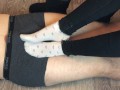 teen shoejob with uggs and stinky white socks footjob mistress underpants