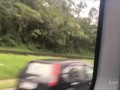 Hottie shows her Boobs on the Bus | Lis Xxx