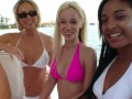 Tight Teens Flash Their Tits and More in the Public Party on a Speed Boat