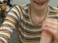 Teen laughs while gagging on big cock *teaser*