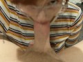 Teen laughs while gagging on big cock *teaser*