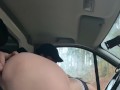 a truck driver fucked a amazing brunette in the woods
