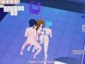 3D Hentaigame - Asuna & Sinon Threesome