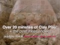 BBW Penny touching herself in a bath full of muddy clay