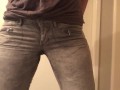pissing in my pants and moaning because i’m horny