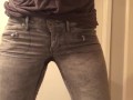 pissing in my pants and moaning because i’m horny