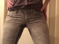 pissing in my pants and moaning because i’m horny
