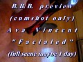 B.B.B. preview: Ava Vincent "Facialed"(cum only) AVI no slow motion