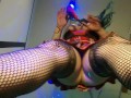 Upskirt Giantess shrink, stomps, facesits, and cums on you to taste her cum