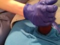 Sexy Nurse With Latex Gloves Gives Blow Job To Patient No COVID-19