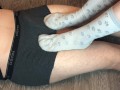 teen girl footjob with school socks foot fetish