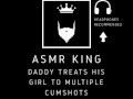 ASMR - Multiple Cumshots over ass, pussy & face. Audio clip/moaning for her