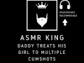 ASMR - Multiple Cumshots over ass, pussy & face. Audio clip/moaning for her
