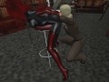 Batgirl in Pantyhose at the Library