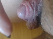 SUPER CLOSE UP - Clit head jumping and pulsating