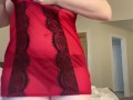 Playing with 36G tits and HUGE ass
