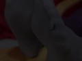 Candid soles in grey nylon socks