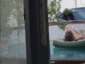 Caught my girlfriend playing in the pool