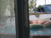 Caught my girlfriend playing in the pool