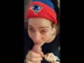 Pats Fan Gives POV Blowjob in Tribute to the GOAT