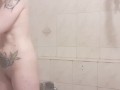 Naked shaved pussy shower voyeur