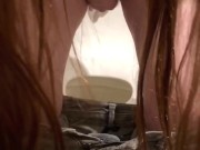 pissing in public restroom 