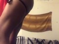 casual wine, Caribbean, Afrobeat winding waist, twerk, ass, topless dance