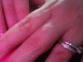 2 toys 1 girl female orgasm shaved pussy