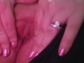 2 toys 1 girl female orgasm shaved pussy