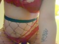 Reverse Cowgirl Fuck in Fishnets