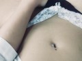 Phone clip: Real orgasm after watch lesbian porn. Blue panties + wet pussy