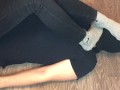 teen girl domination boy after walk with gray nike socks mistress femdom